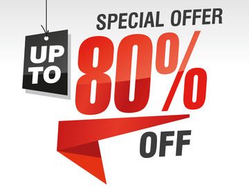 Save upto 80% off