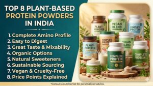 Top 8 Plant‑Based Protein Powders in India for Daily Nutrition
